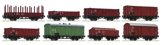 8-tlg. Set: Güterwagen, CSD
