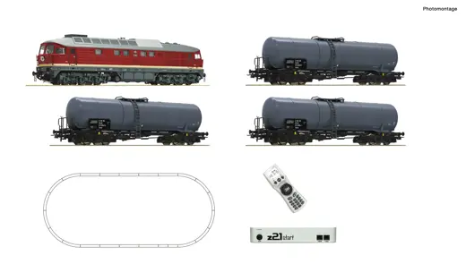 z21 start Digitalset: Diesellokomotive BR 132 mit Kesselwagenzug, DR