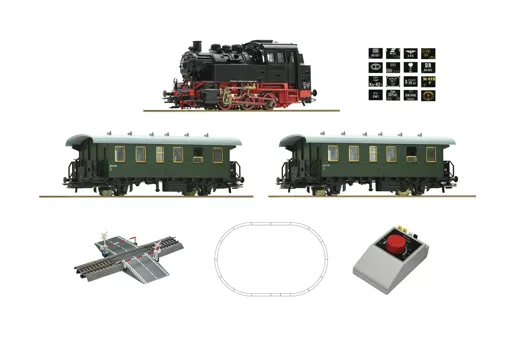 Analog Start Set: Dampflokomotive BR 80 mit Personenzug