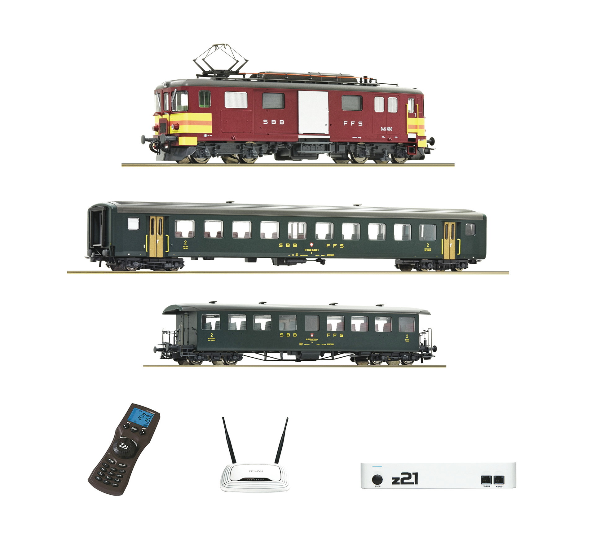 Roco 51339 z21 Digitalset: Elektro-Gepäcktriebwagen De 4/4 mit