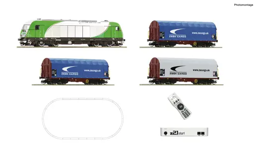 z21 start Digitalset: Diesellokomotive ER 20 der SETG mit Güterzug, Privatbahn