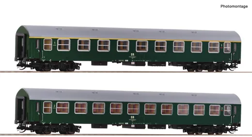 2-tlg. Set 1: Reisezugwagen, DR