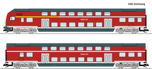 2-tlg. Set 1: Doppelstockwagen, DB AG