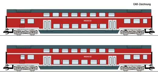 2-tlg. Set 2: Doppelstockwagen, DB AG