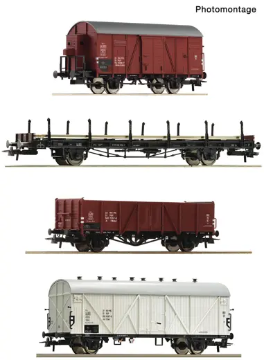 4-tlg. Set: Güterzug, PKP