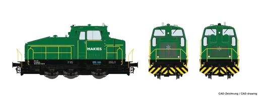 Diesellokomotive Em 3/3, Makies, Privatbahn