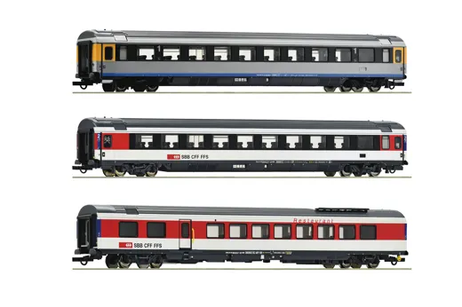 3-tlg. Set 1: EuroCity-Wagen EC 7, SBB