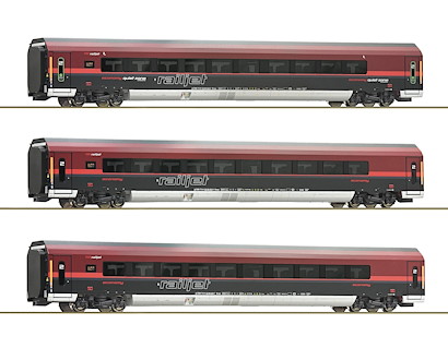 Roco 74038 4-tlg. Set: Railjet, ÖBB World of Trains