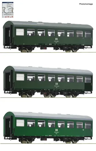 3-tlg. Set 2: Rekowagen, DR