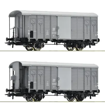 2-tlg. Set: Gedeckte Güterwagen, SBB