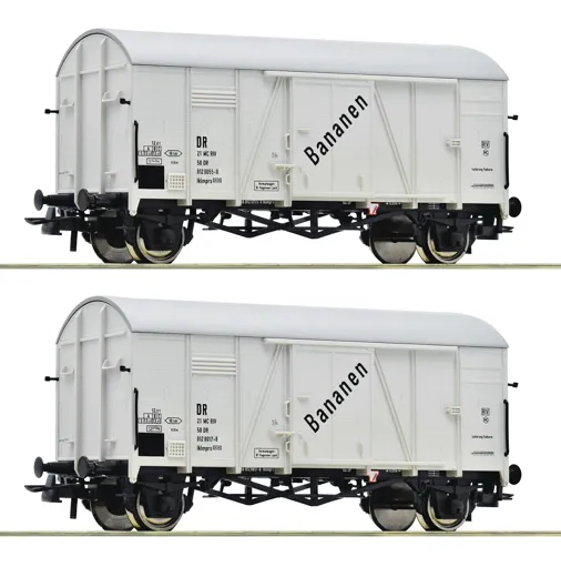 2-tlg. Set: Bananenwagen, DR