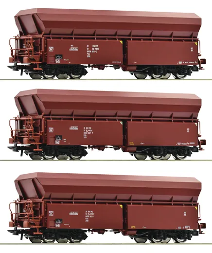 3-tlg. Set: Selbstentladewagen, PKP Cargo