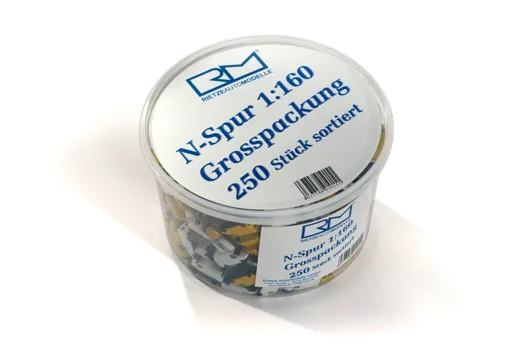 N-Spur Packung mit 250 Modellen sortiert