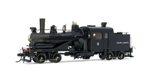 Coos Bay Lumber Co. 8, 2-truck Heisler Dampflokomotive DCS