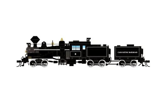 Cass Scenic Railroad 6 3-truck Heisler Dampflokomotive