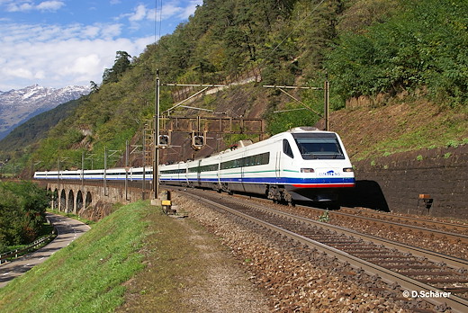 Cisalpino E-Triebzug ETR 470 Urpsrungsausführung, 4-teilig, Ep. V, DCS