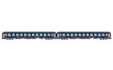 ÖBB/NightJet, 2-teil. Set Liegewagen Bvcmz 248.5, blau, Ep. VI