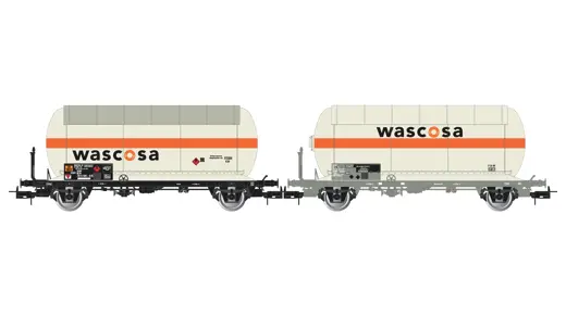 SBB, 2er-Set 2-achsiger Gaskesselwagen “WASCOSA”, Ep.V