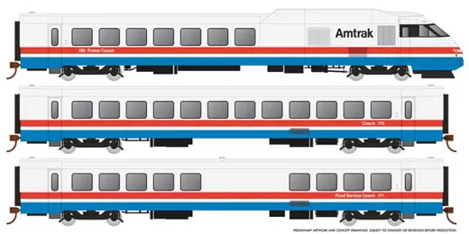 Turboliner DCC AMTK Set#1