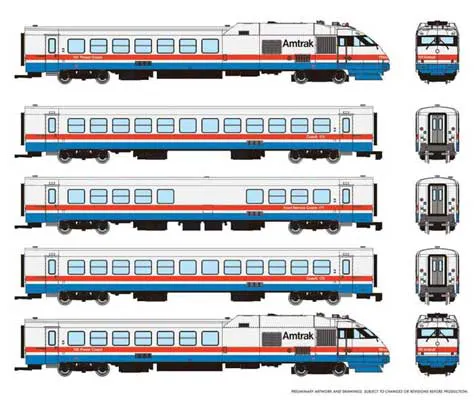 RTL Turbo DCC AMTRAK Set3