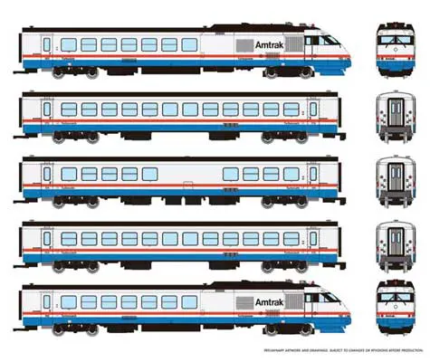 RTL Turbo DCC AMTRAK Set4