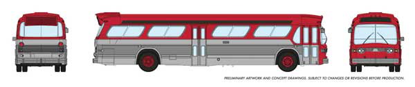 Rapido Trains Inc 573097 New Look Bus Red/Slv World of Trains ...