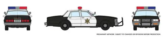 Chevy Impala Police Black