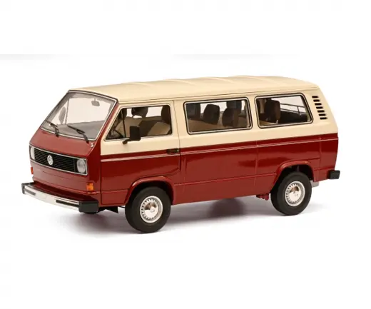 VW T3a Bus rot/weiss 1:18
