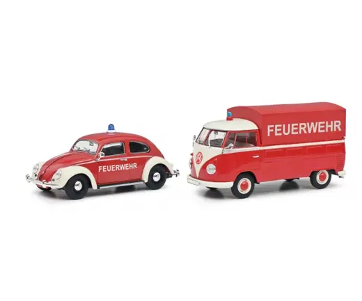 VW Käfer + VW T1 Pritsche "Feuerwehr"