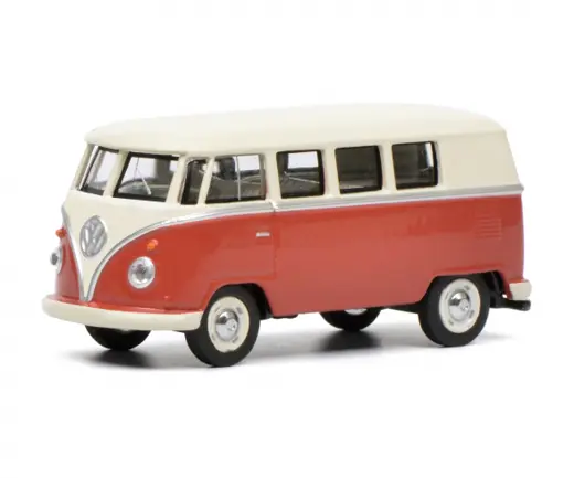 VW T1 Bus, rot/beige 1:64