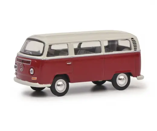 VW T2 Bus rot/weiss 1:64