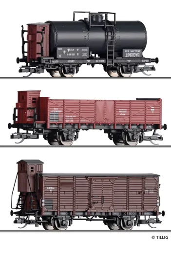 Güterwagenset UWHJ, PKP und CSD