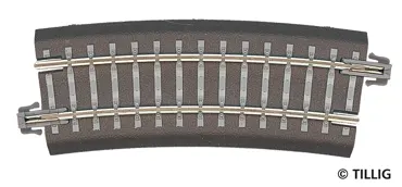 Bettungsgleis grau Gleisstück R12