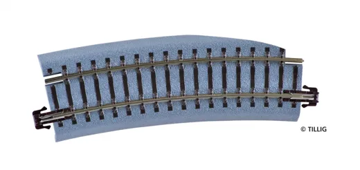 Bettungsgleis braun Gleisstück R22