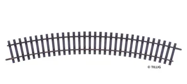 Gebogenes Gleis