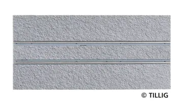 Gerades Gleis Asphalt/Beton