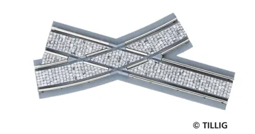 Bogenkreuzung Pflastersteine