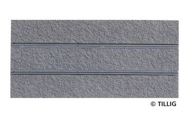 Gerades Gleis Asphalt/Beton