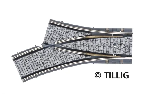 Y-Weiche Pflastersteine