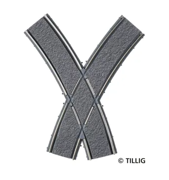 Bogenkreuzung Asphalt/Beton