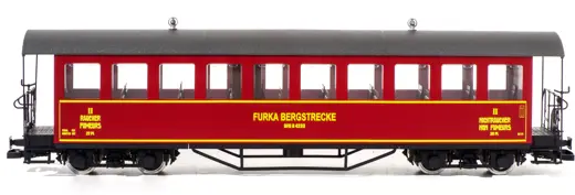 Personenwagen B 4229 der Furka Bergstrecke, rot, DFB