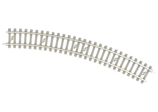 Minitrix Gebogenes Gleis mit Betonschwellen Radius 228,2 mm