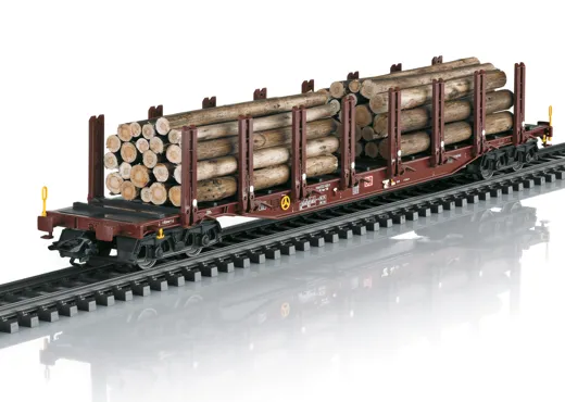 Rungenwagen-Set Holztransport , DB