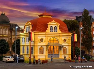 H0 Botschaftsgebaeude mit Bel