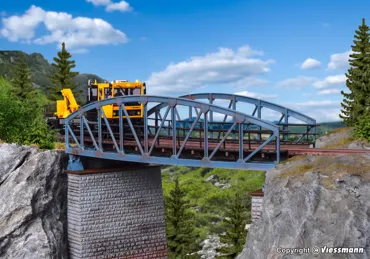 H0 Stahlbogenbrücke, gebogen