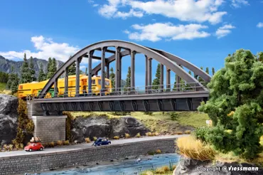H0 Stahlbogenbrücke, gerade