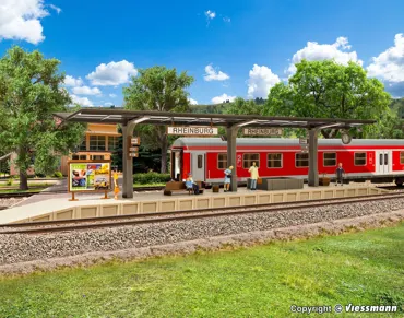 H0 Bahnsteig Rheinburg