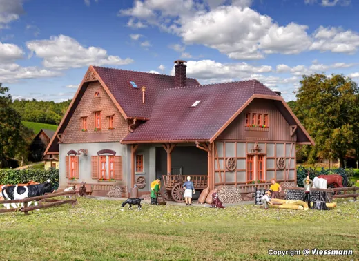 H0 Bauernhaus mit Remise