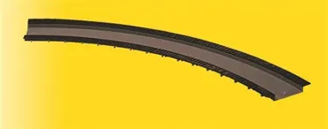 H0 Fahrbahn gebogen, 229 mm