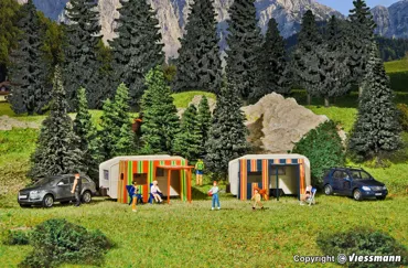 H0 Campingwagen, 2 Stück